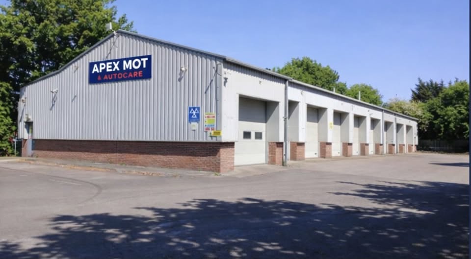 Apex MOT & Autocare garage building in York providing MOT tests, car servicing and repairs